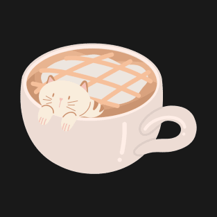 cat in my coffee, cat coffee mug T-Shirt