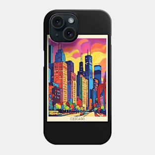 fauvism art of chicago city usa 2 Phone Case