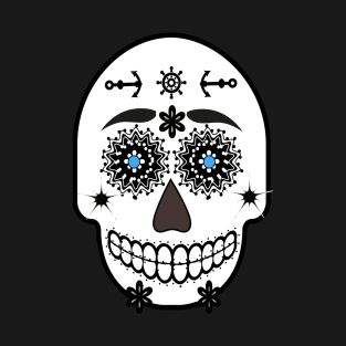 Skull With Blue Eyes t shirt T-Shirt