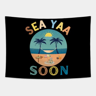 See Yaa Soon- Holiday Beach Summer Sea Summertime Tapestry