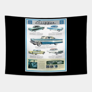 clipper vintage car advert Tapestry