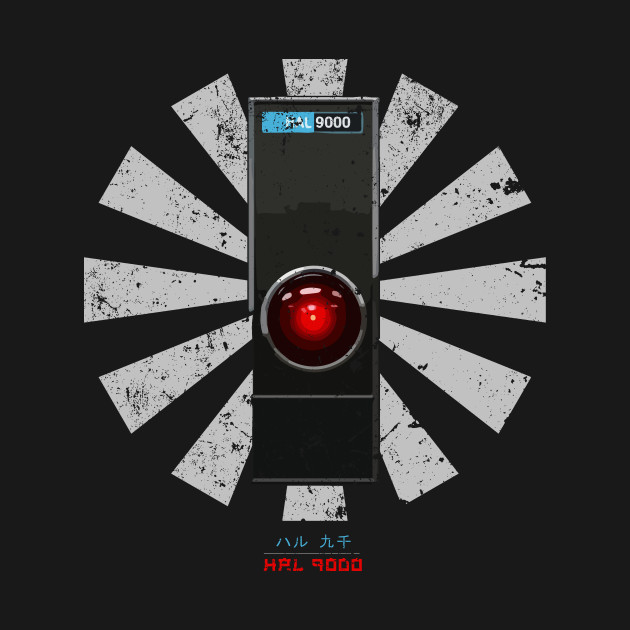 Discover HAL 9000 Retro Japanese 2001 A Space Odyssey - Hal 9000 - T-Shirt