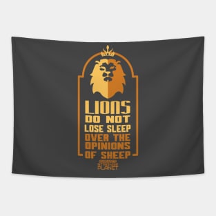 Lions Do Not Lose Sleep Tapestry