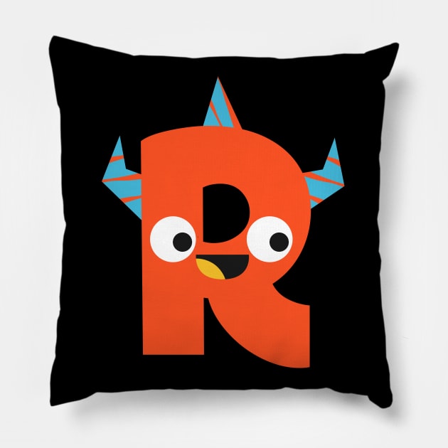 R Letter Pillow by Mako Design 