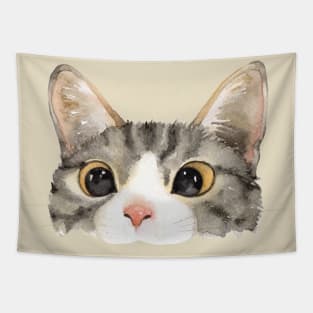 Bright Eyed Kitty Cat Tapestry