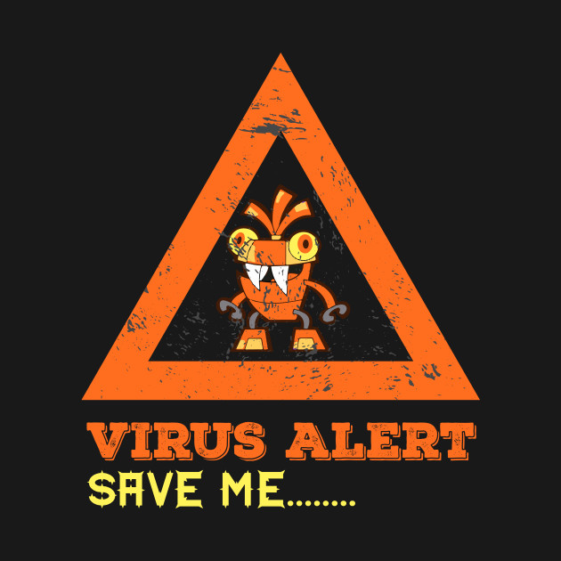 t-shirt by virus alert