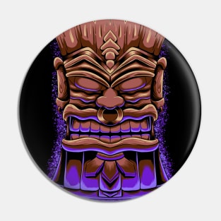 Tiki Mask Bandicot Pin