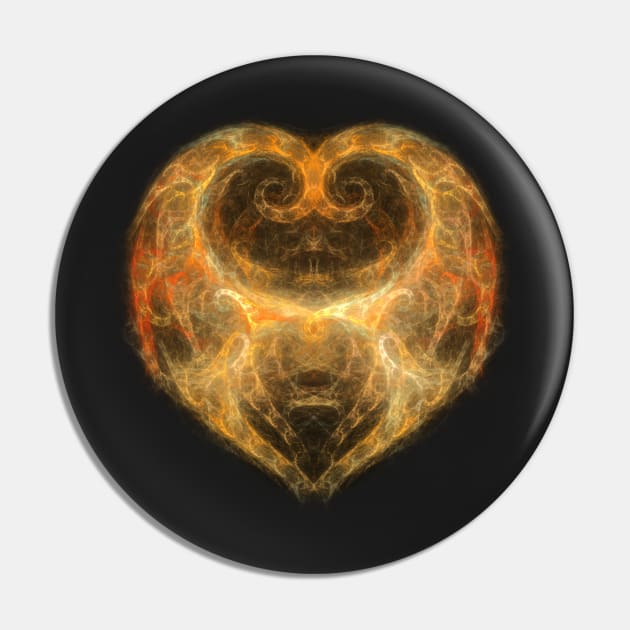 Heart on Fire - Black Pin by mastrob