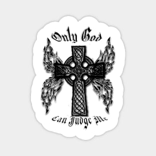 BlackWhite Cross Magnet