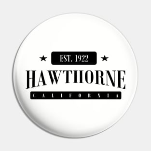 Hawthorne EST. 1922 (Standard Black) Pin