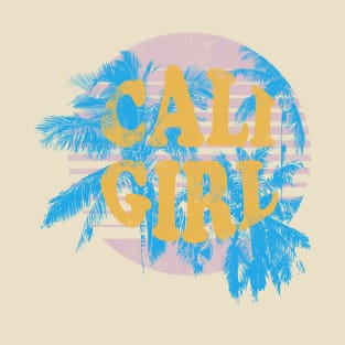 Retro Vintage California Cali Girl Summer Beach 3 T-Shirt