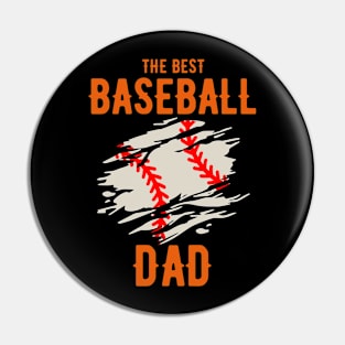 The Best Baseball Dad Pin