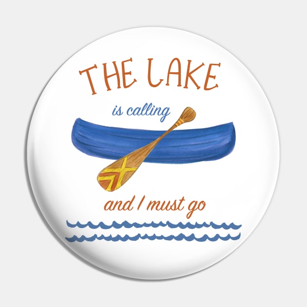 The Lake is Calling Pin by SWON Design