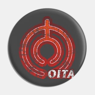 Oita Prefecture Japanese Symbol Distressed Pin