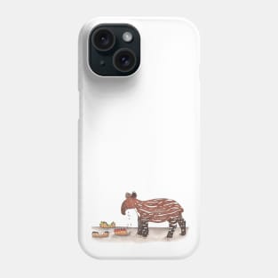 T is for Tapir Phone Case