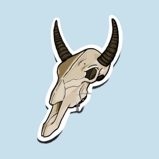 Bull Skull Sticker Design T-Shirt