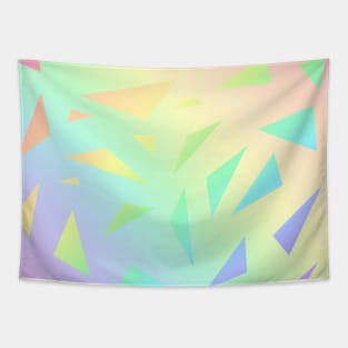 Pastel Gradient Design with Pastel Ombre Triangles! Tapestry