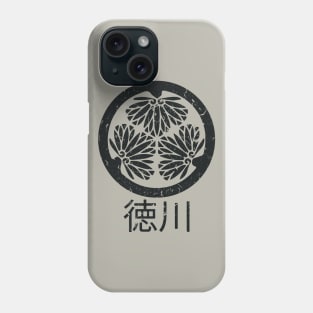 Tokugawa Crest Black Phone Case