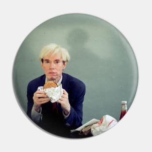 Andy Warhol Cheeseburger Pin