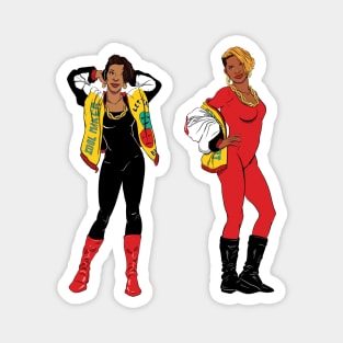 1985 Salt n Pepa Black Women Hip Hop Magnet