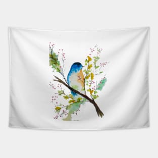 Beautiful Bird on a branch Tapestry