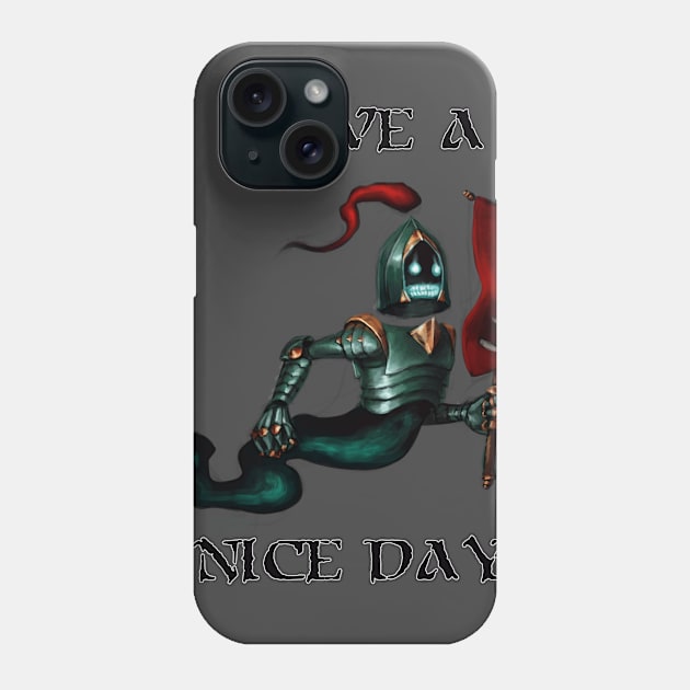 Have a Nice (Ghostly) Day Phone Case by Umbrafox