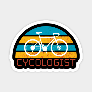 Funny Cycologist Bicycle Humor Magnet