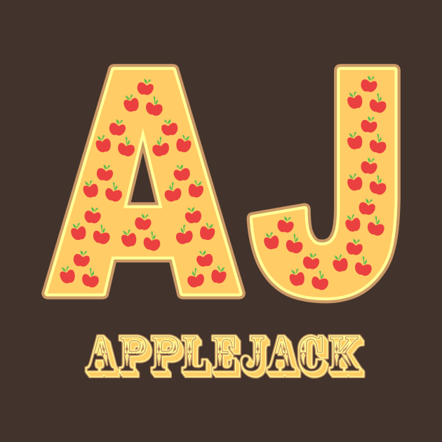 My little Pony - Applejack Initials by ariados4711