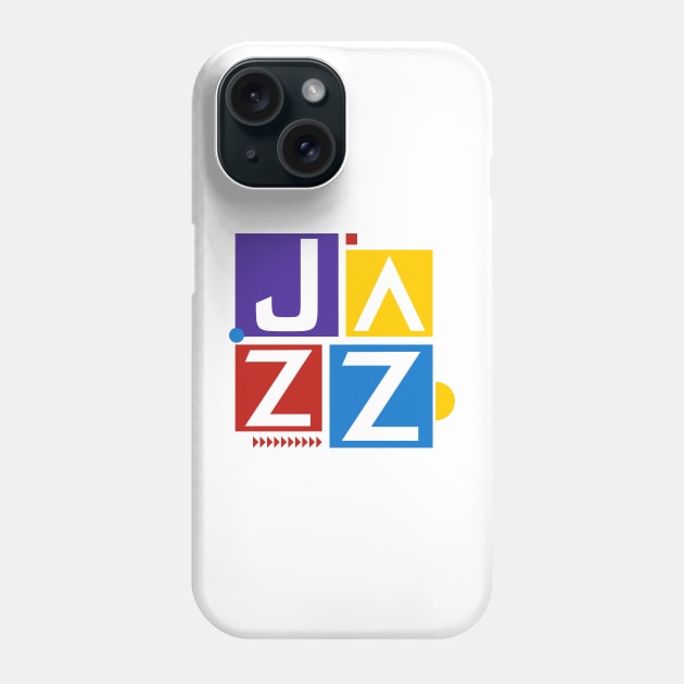 JAZZ // minimalist typography // Logo type Phone Case by Degiab