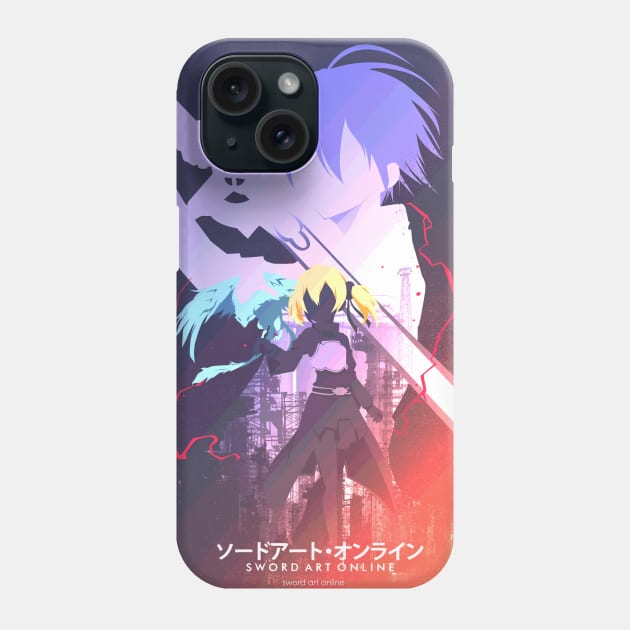 Kirito x Silica Phone Case by ijunk