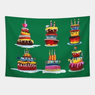 Birthday Cake Set Tapestry