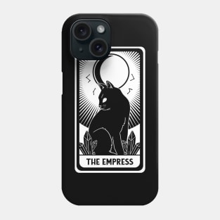 The Empress Tarot Card Black Cat Crescent Occult Gothic Phone Case