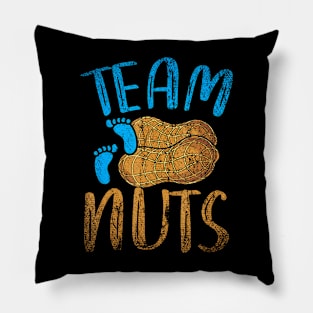 Baby Party Gender Reveal Party Team Nuts Funny Gender Reveal Pillow