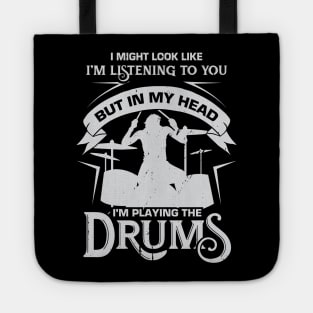 Funny Drum Drumming Drummer Percussionist Gift Tote