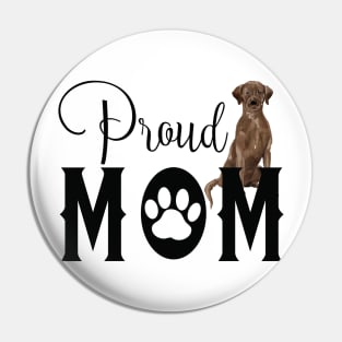 Proud Dog Mom - Brown Labrador Retriever Pin