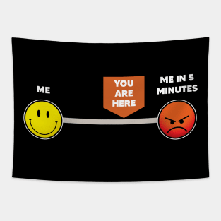 Funny Angry emoji Tapestry