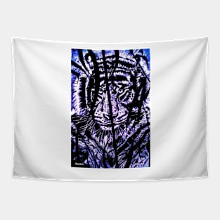 Tiger hiding Tapestry