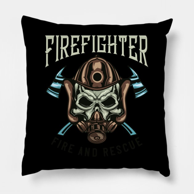 Firefighter Pillow by animericans