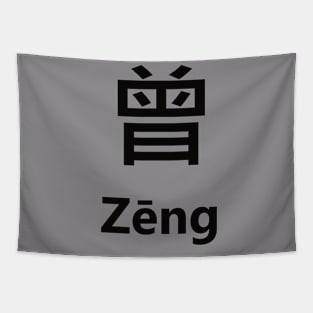 Chinese Surname Zēng Tapestry