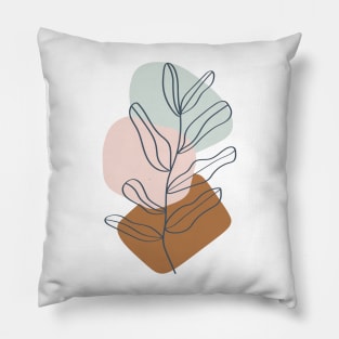 Boho Leaf Pattern Pillow