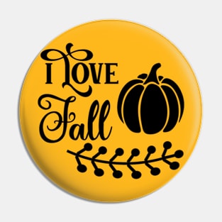 I Love Fall Simple Lettering Pin