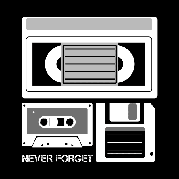 Never forget Funny Retro Tape by Clouds