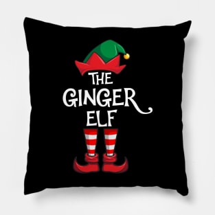 Ginger Elf Matching Family Christmas Pillow