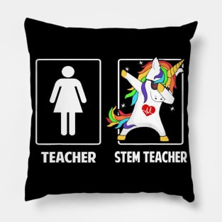 Stem Teacher Unicorn Dabbing Funny T Shirt Gifts Pillow