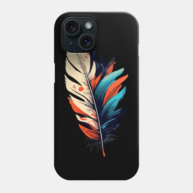 Bird Feathers Phone Case by CatCoconut-Art