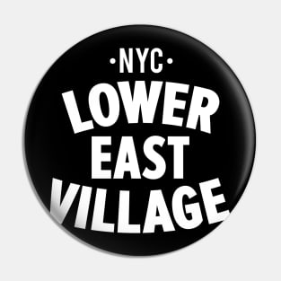 Lower East Village NYC Shirt - Manhattan - Urban Chic for Trendy Style Pin