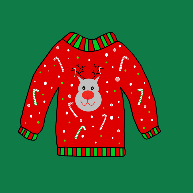 UGLY Christmas Sweater For Reindeers by SartorisArt1