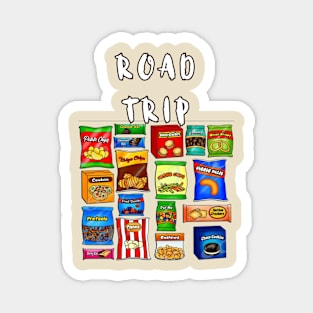 Road Trips Snacks Magnet