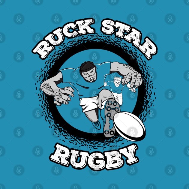 Rugby Comic Style Player by atomguy