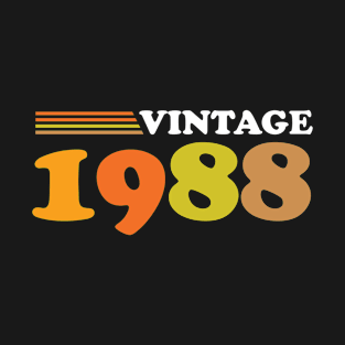 Vintage 1988, 34th Birthday Gift T-Shirt